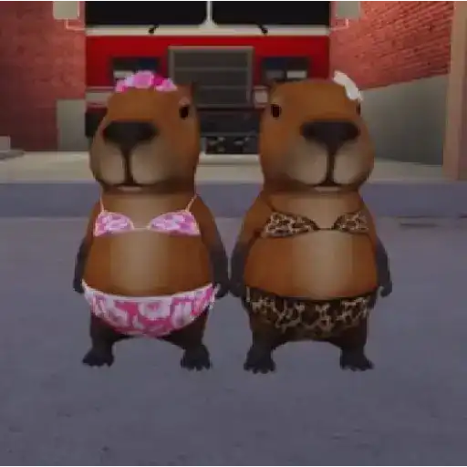 Figurinha: Capivaras de Biquíni
