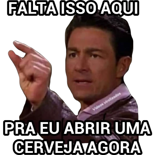 Figurinha: Falta isso aqui pra abrir cerveja