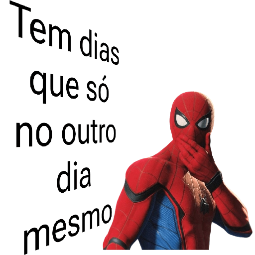 Figurinha: Homem Aranha pensativo