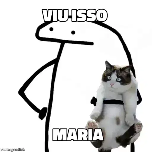 Figurinha: VIU ISSO MARIA