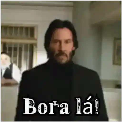 Figurinha: Keanu Reeves Bora lá!