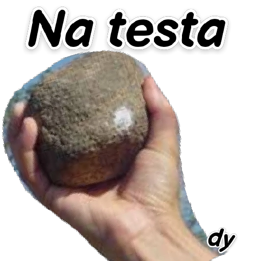 Figurinha: Na testa