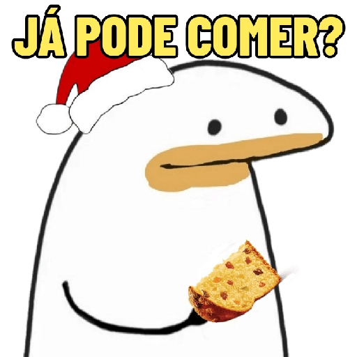 Figurinha: Flork já pode comer panetone?
