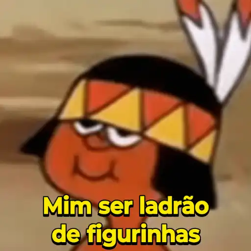 Figurinha: Ladrão de figurinhas animado