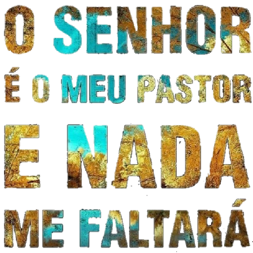 Figurinha: O Senhor é meu pastor