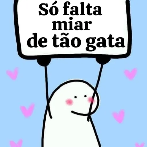 Figurinha: Só falta miar de tão gata