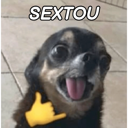 Figurinha: Sextou com Doguinho