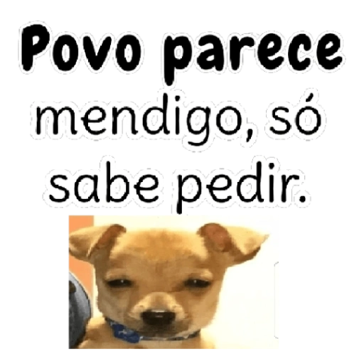 Figurinha: Povo mendigo