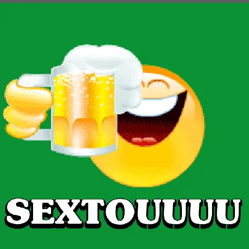 Figurinha: Sextou com Cerveja Emoji