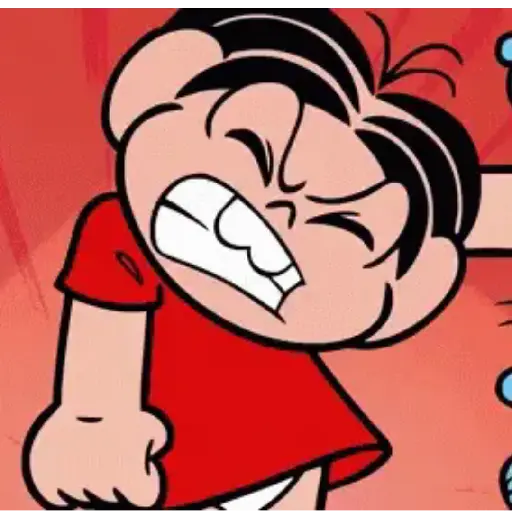 Figurinha: Cebolinha Irritado