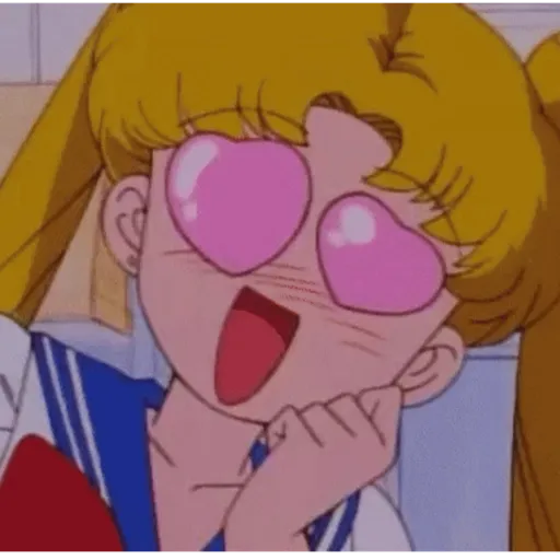 Figurinha: Sailor Moon apaixonada