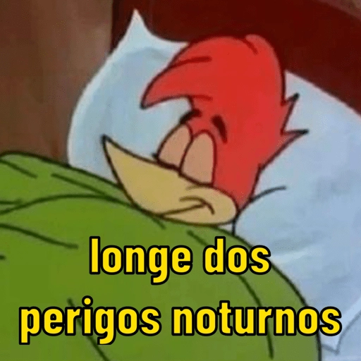 Figurinha: Pica-Pau dormindo