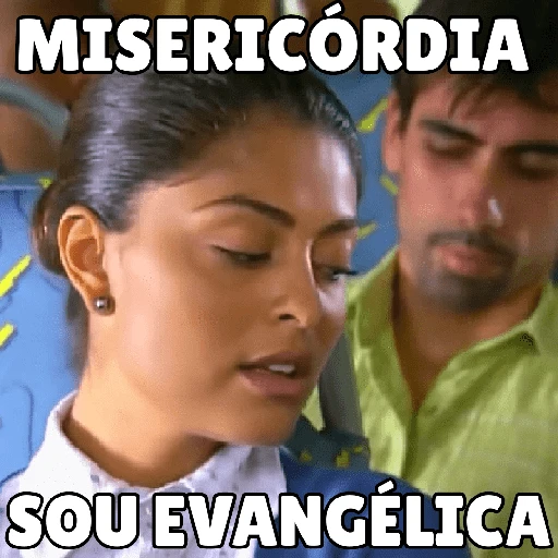 Figurinha: Misericórdia sou evangélica