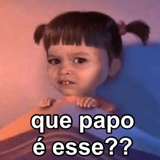 Figurinha: Boo perplexa "que papo é esse?"