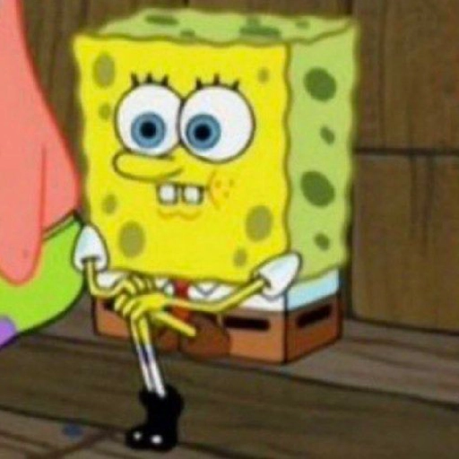 Figurinha: Bob Esponja sentado