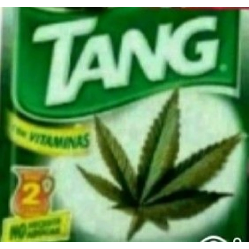 Figurinha: Tang com Folha de Maconha