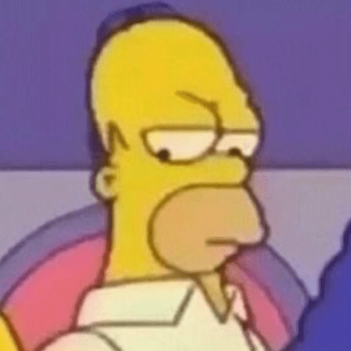 Figurinha: Homer Simpson de lado