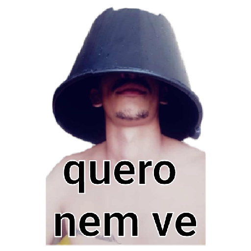 Figurinha: Quero nem ver