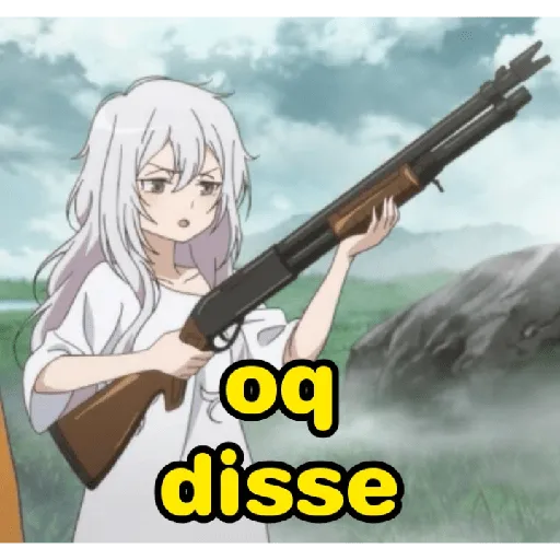 Figurinha: O que disse?