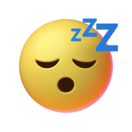 Figurinha: Emoji dormindo