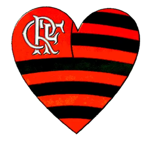 Figurinha: Coração do Flamengo