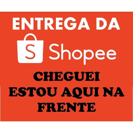 Figurinha: Entrega da Shopee Cheguei