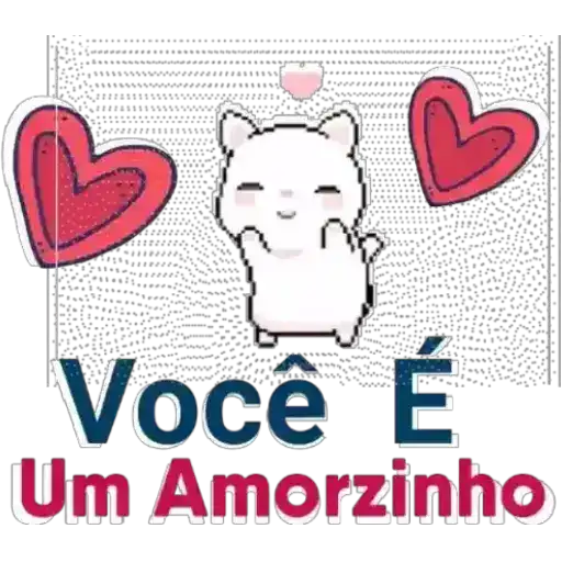 Figurinha: Gato Fofo "Você é um amorzinho"