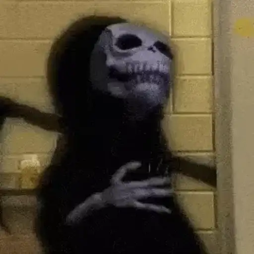Figurinha: Morte emocionada