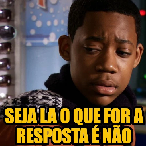 Figurinha: A resposta é não