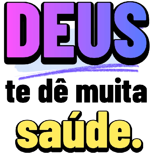 Figurinha: Deus te dê muita saúde