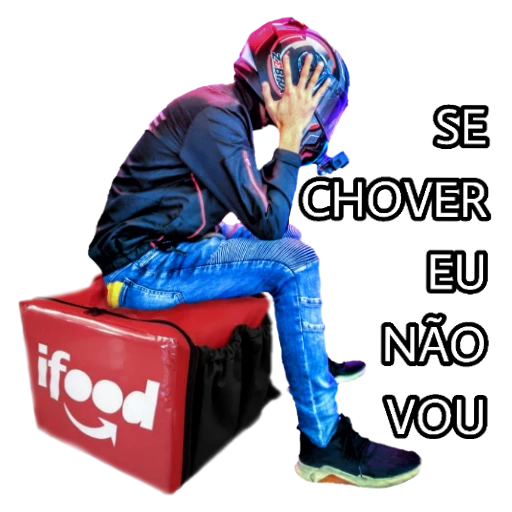 Figurinha: Se chover eu não vou