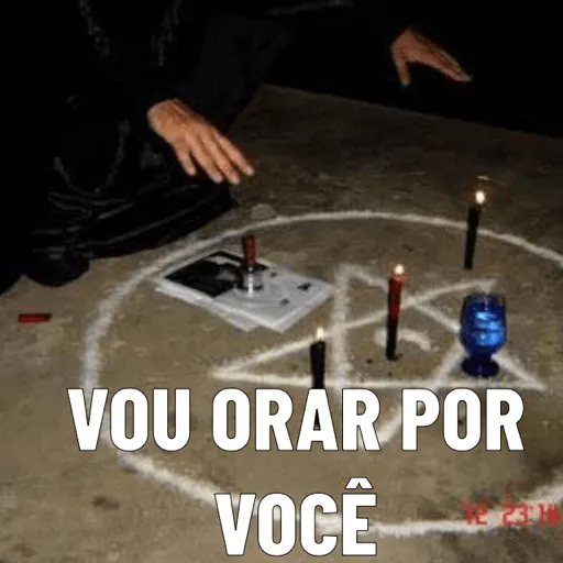 Figurinha: Vou orar por você