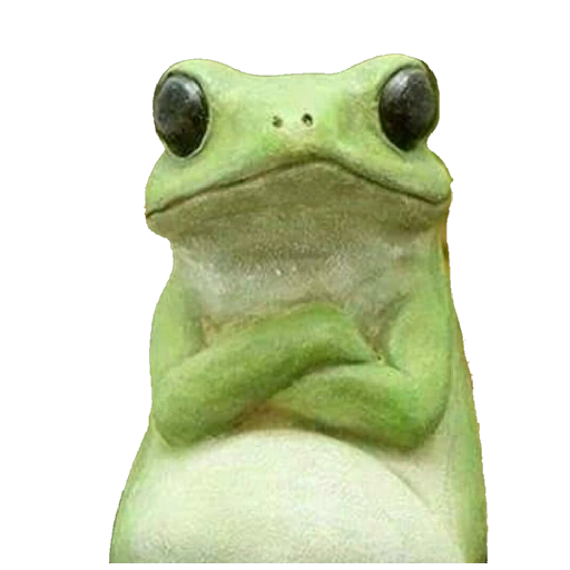 Figurinha: Sapo mal humorado