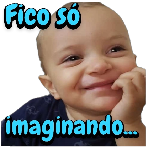 Figurinha: Bebê Fico Só Imaginando