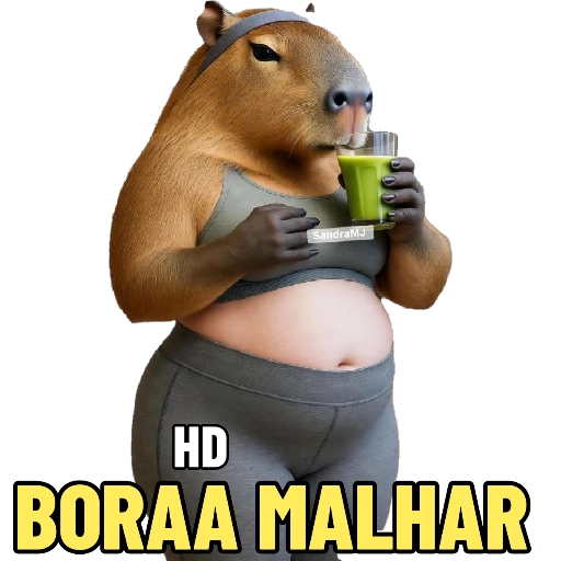 Figurinha: Capivara Malhando