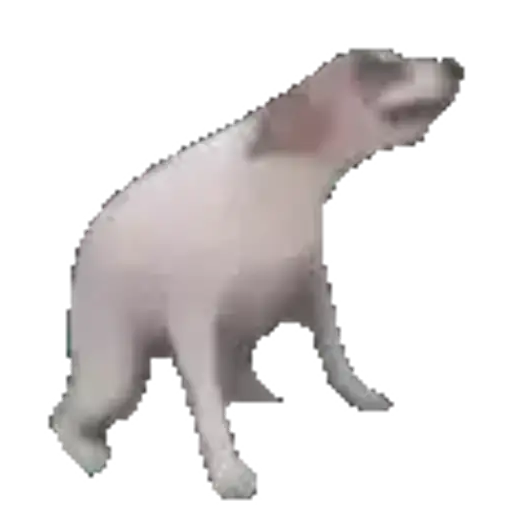 Figurinha: Cachorro Dançante Pixelado