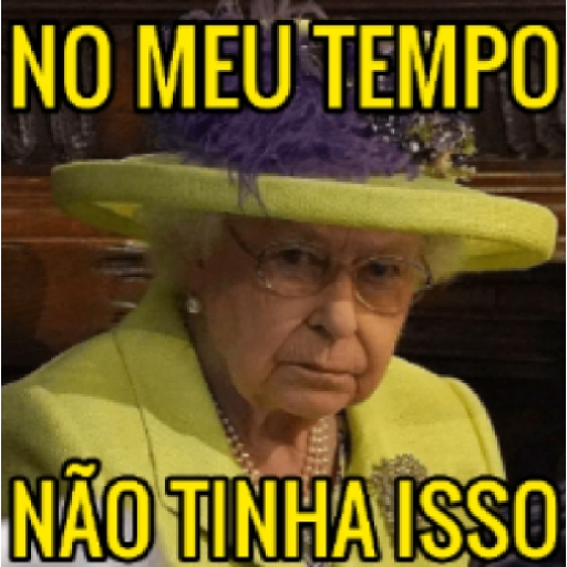 Figurinha: Rainha Elizabeth: No meu tempo