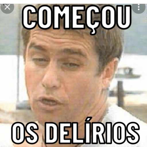 Figurinha: Começou os delírios