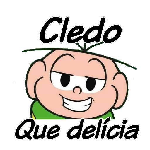 Figurinha: Cledo "Que delícia!"