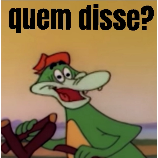 Figurinha: quem disse?