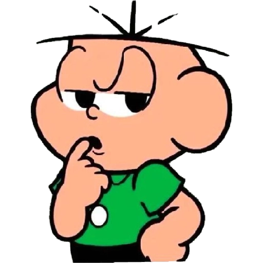 Figurinha: Zé Pequeno pensando