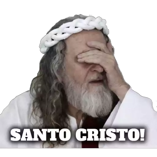 Figurinha: Santo Cristo Facepalm