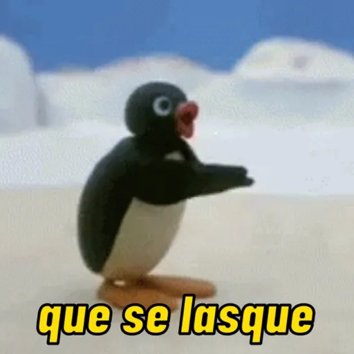 Figurinha: Pingu Says "Que Se Lasque!"