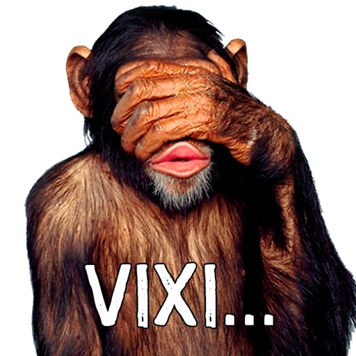 Figurinha: Macaco cobrindo os olhos