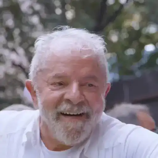 Figurinha: Lula Mandando Beijo e Estrela