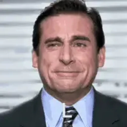 Figurinha: Michael Scott Fazendo Cara de Dor