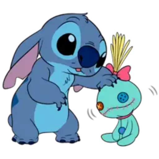 Figurinha: Stitch e Angel