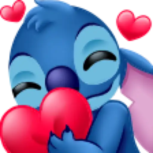 Figurinha: Stitch Apaixonado