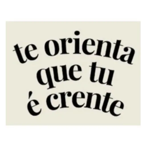 Figurinha: Te orienta que tu é crente