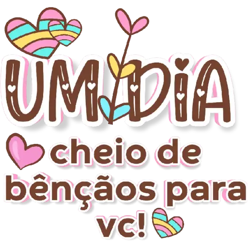 Figurinha: Um dia cheio de bênçãos para vc!